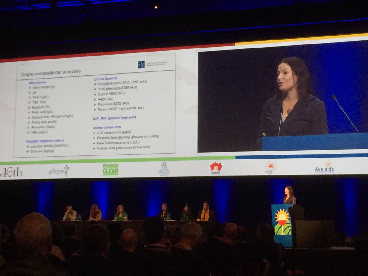 TheSecondday03's tweet photo. I LOVE how Keren Bindon brings her #vitichick roots to grape compositional chemistry @The_awitc #16AWITC https://t.co/C8ip5ljtuf