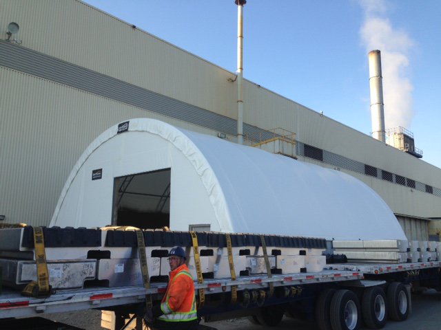Recently we completed @Britespan Fabric Structure for a commercial application. This building has a firewall