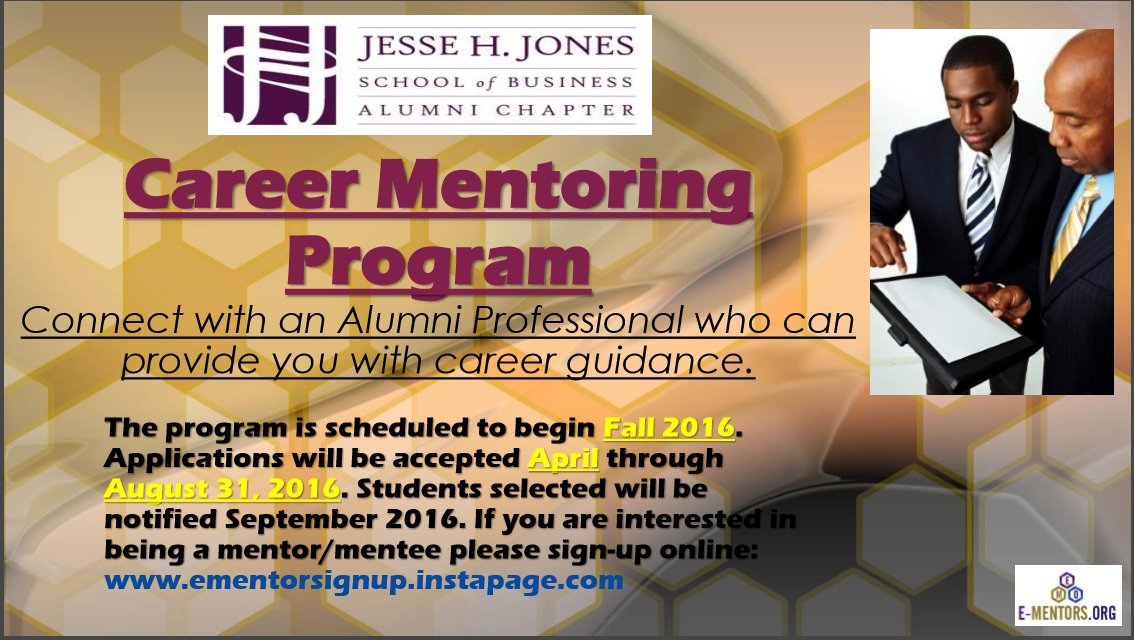 e_mentorsorg's tweet photo. TSU JHJ Alum! Be a #Mentor 2016 Fall Semester! Reg. til 8/31 @ https://t.co/KvivFWyvR3 #Career @JHJSchool #EMentor https://t.co/QKFPDP5fSs