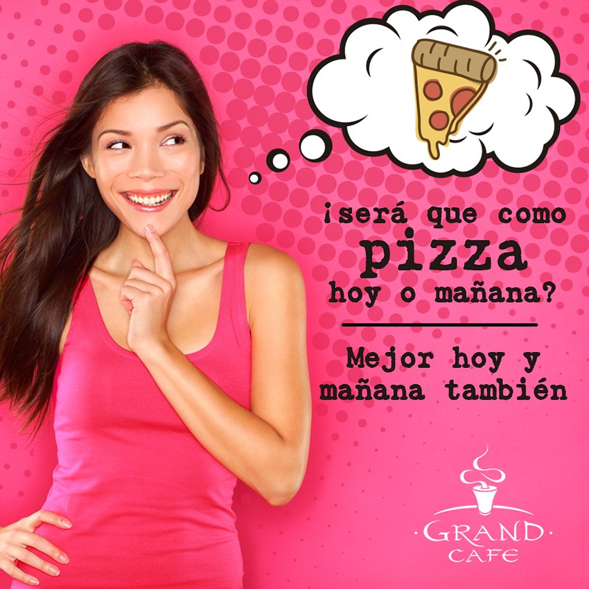 GrandcafePTY's tweet photo. ¡Claro que si! Nuestras pizzas provocan a cualquier hora y cualquier día. La mejor masa con auténtica salsa italiana https://t.co/g8C2f5T9iG