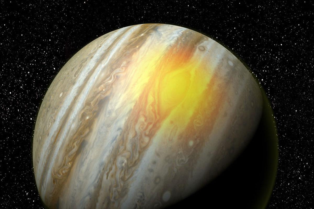 newscientist's tweet photo. Jupiter’s Great Red Spot is making its atmosphere hotter https://t.co/qm8LYwymAO https://t.co/fEuIhQvfqA