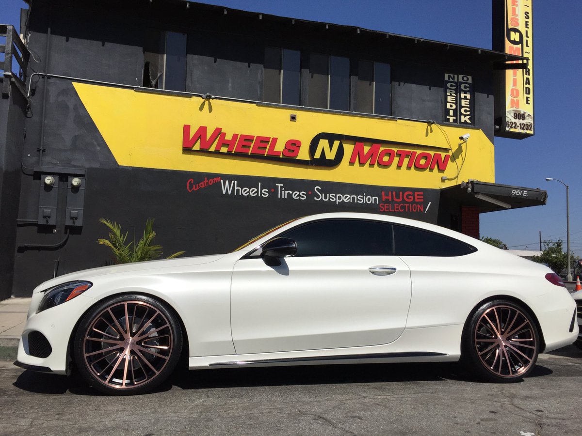 Wheels N Motion 17 Mercedes Benz C Class Coupe On Vellano Forged Vm43 On Pirelli Tires Pirelliusa Vellanowheels Pirelli