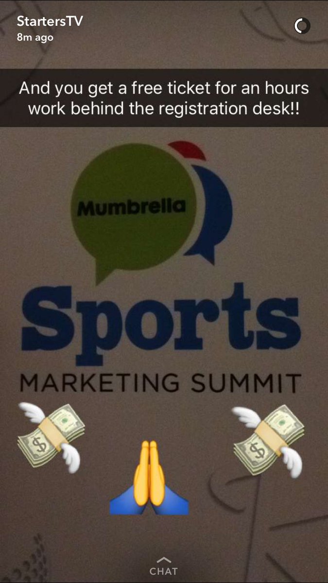 StartersHQ's tweet photo. StartersTV📺 is live at #MSM2016 right now with @benreynoldsnz, Co-Founder of @SpalkTalk! Add StartersTV on Snap 👻 👇 https://t.co/gBB7moTa2g