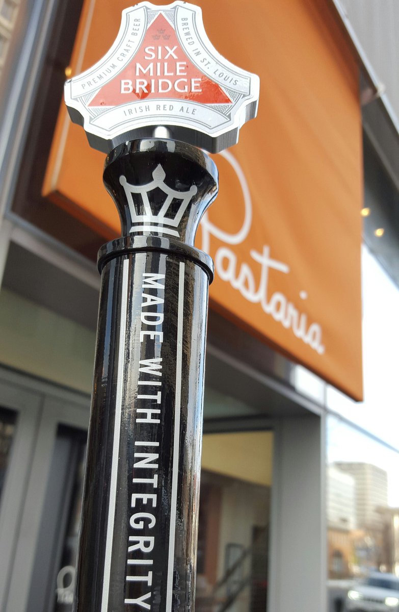 Our Irish Red Ale brewed with Honey is on tap <a href="/PastariaSTL/">PASTARIA</a> <a href="/SMBbeer/">Six Mile Bridge Beer</a> #madewithintegrity #jamesbeard