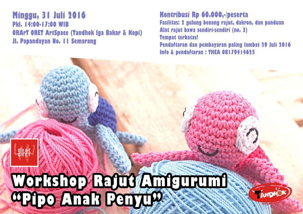 ORArT_ORET's tweet photo. Yuk belajar merajut, biar tambah cantik;) Buruan daftar ya! :) https://t.co/UKbFw5w57f