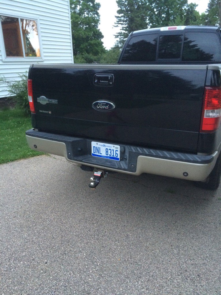 rickiemick's tweet image. I think my truck got rusty just from putting on the plate!!! #saltyroads #michiganwinters