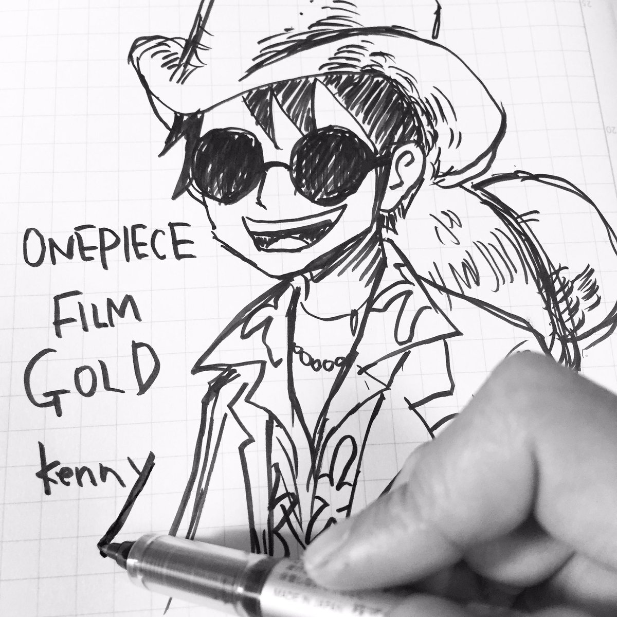 ワンピース研究チャンネル Kenny カジノルフィ 映画の付録のトランプが勿体無くて開けれません ワンピース映画 ワンピースフィルムゴールド ワンピースお絵描き