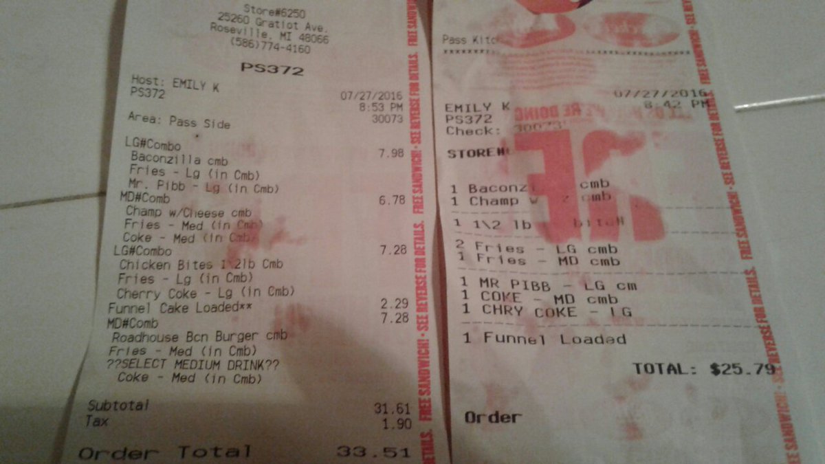 The301st's tweet photo. So the @checkersrallys by my friends house charged us for an extra meal that want even on the order somehow https://t.co/ZMzFHswkaU