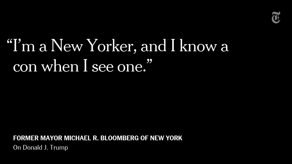 Michael Bloomberg "is trying to disqualify Trump’s case as a successful businessman." nyti.ms/2ab5pPI
