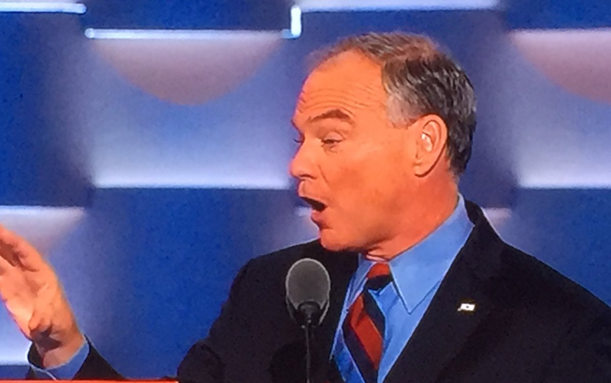 AnthonyMasonCBS's tweet photo. "If you're looking for that party of Lincoln, we have a home for you here" -@TimKaine #DNCPhilly2016 https://t.co/2ScexZHvFY