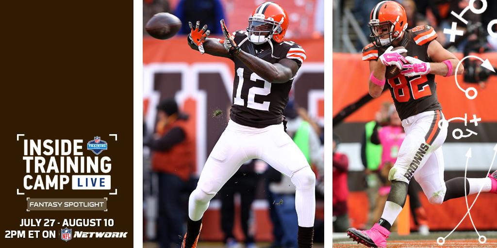 NFLFantasy's tweet photo. .@garybarnidge gets @JOSH_GORDONXII's back for 2016.

Tomorrow we preview ➡️ @Browns. What do you expect from them? https://t.co/vUws49CAn0