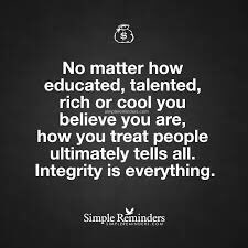Absolutely fundamental in business and personal life #trust #integrity #results #successhasmanyfathers