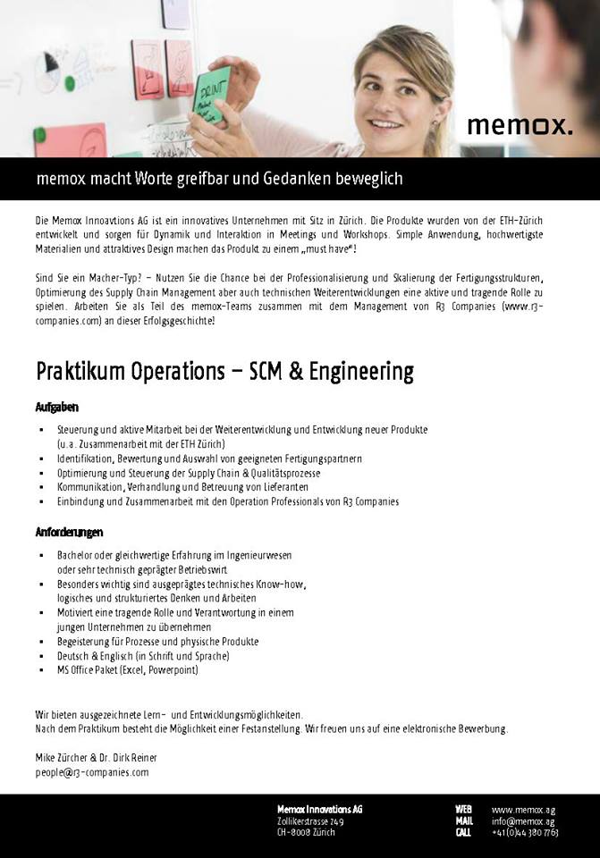 memox_com's tweet photo. Wir suchen einen Praktikantin/en für den Bereich Operations! 
https://t.co/hgxEdEC4X5 https://t.co/XlvdoIiiCK