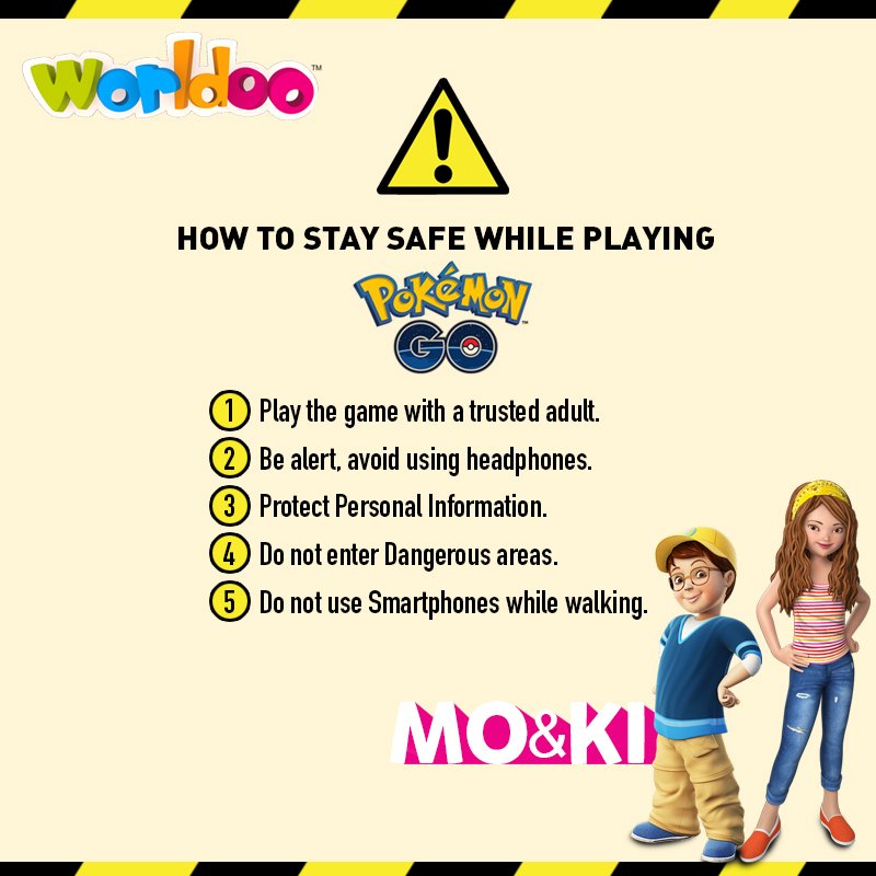 WorldooIndia's tweet photo. Clearly your kid want to "Catch 'Em all" but you also want your kid to be safe! #PokemonGoSafety https://t.co/Bk1v0ssjKH