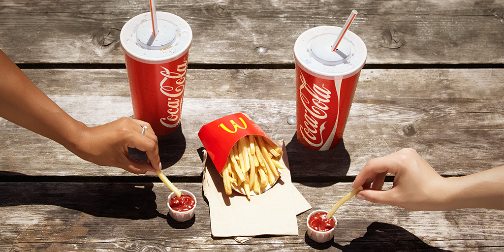 McDonaldsCanada's tweet photo. Because fries make everything better… #FriesFTW #SummerDrinkDays https://t.co/CrVgHkI8ph