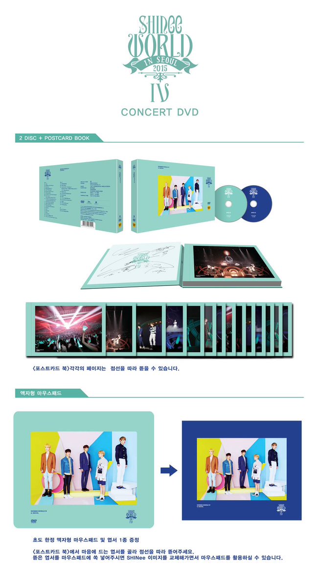 <a href="/SHINeeRT/">SHINee★RT</a> @tungnui_55  DVD Concert Shinee World IV 2015 in seoul
ราคา 1420บาท ปิดพรี 2 ส.ค #SHINee #พรีบั้ม