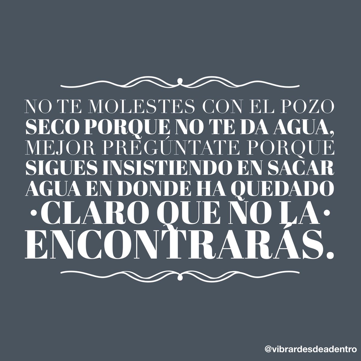 vdesdeadentro's tweet photo. Tienes que saber cuando parar.
#Namasté 
🙌🏻💛
#vibrardesdeadentro #frasedeldia #espiritualidad #enseñanza https://t.co/zUWrN7bPIC