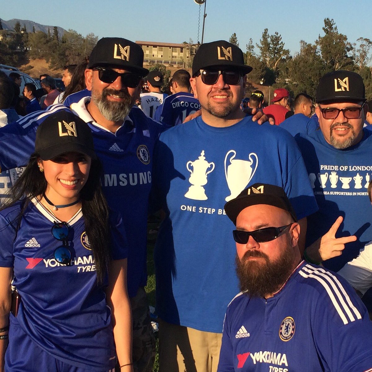LAFC representing 2016 Intl Champions Cup Chelsea vs Liverpool at Rose Bowl hanging with our brothers and sister