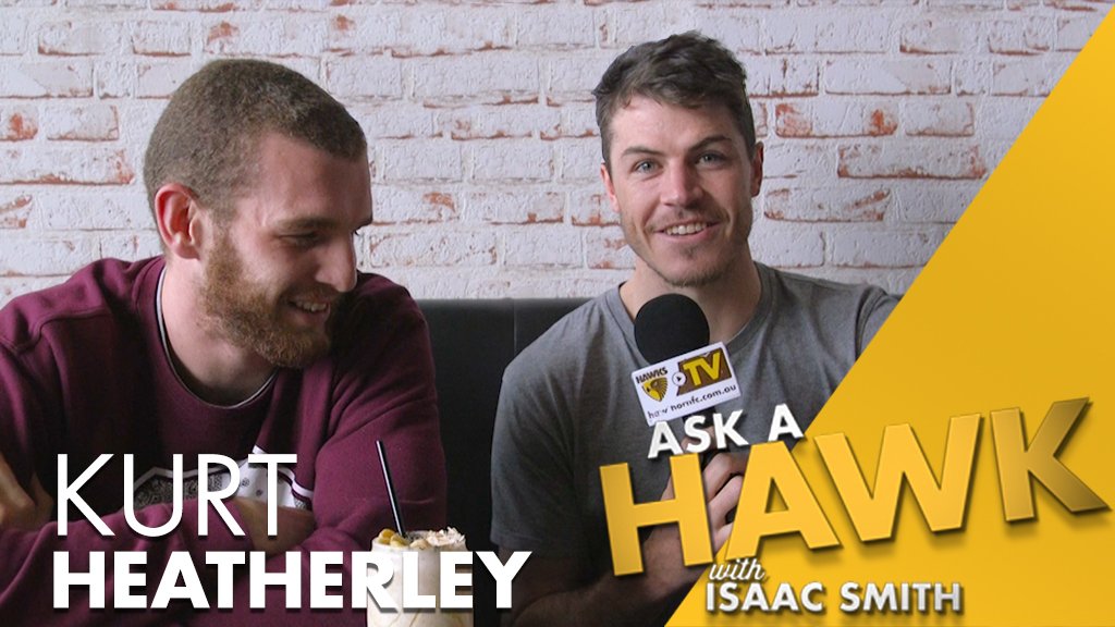 HawthornFC's tweet photo. Kurt Heatherley answers your questions in this week's episode of #AskAHawk.
πΊ https://t.co/LeLMPIKHy4 https://t.co/oEBhlTzVEK