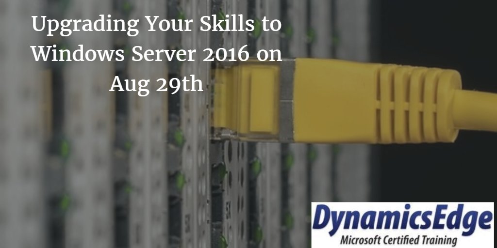 dynamicsedge_je's tweet photo. Signup for out Aug 29 #windows #server class today &amp; receive 10% off #training #coupon https://t.co/fcucrGhq2M https://t.co/OkIzDuTBIE