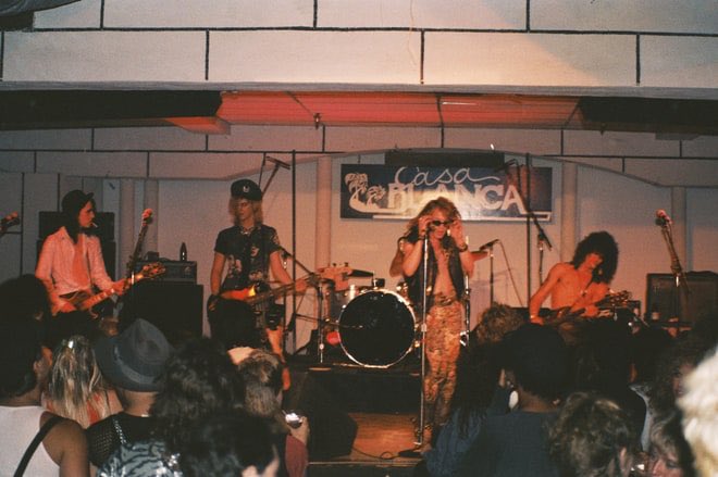Early GnR in Stardust ballroom in LA 1985 #GnFnR #GunsNRoses