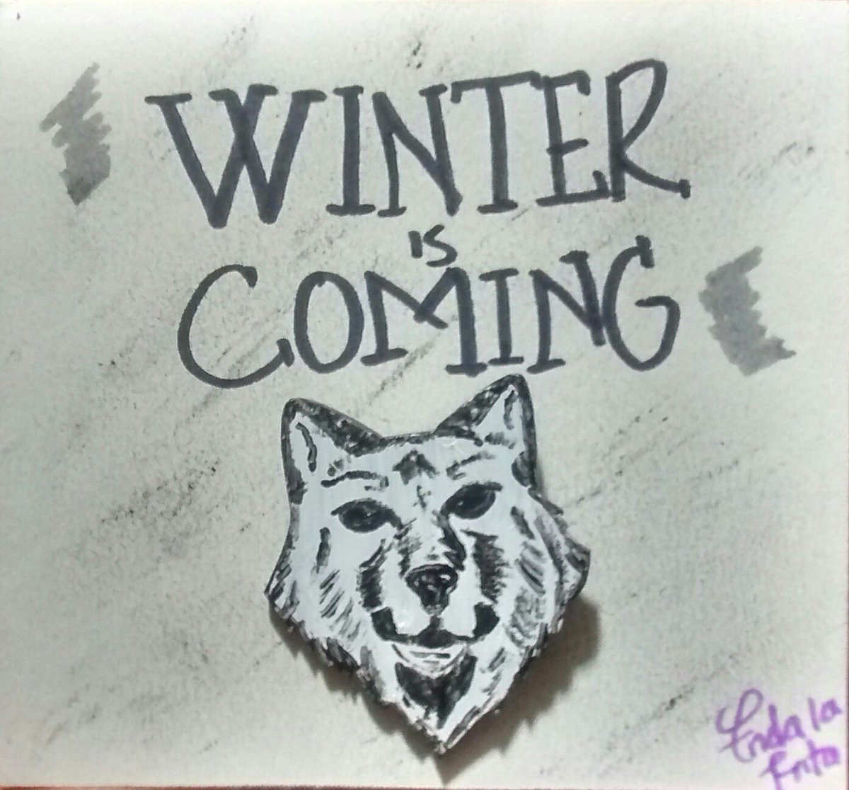 Juanit4Rouge's tweet photo. Para @TierraDelAire 🐺
#Ghost #GameOfThrones #Got #FridaLaFritaAccesorios #Friteras https://t.co/5nBsOHkhMJ