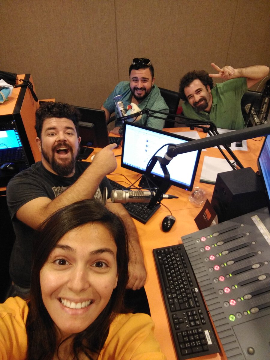 RadioBlissJo's tweet photo. It's a winner-picking party in the studio with these guys! Join us. @WissamTobeileh @RamiDelshad #SayCheesy https://t.co/PVahIw5uSl