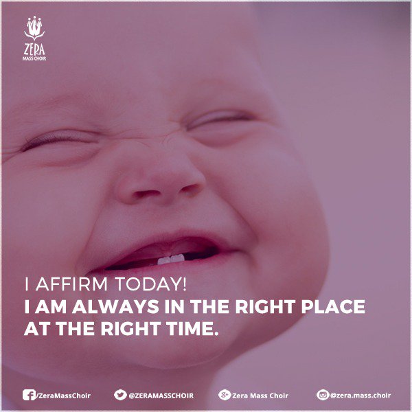 ZERAMASSCHOIR's tweet photo. Confess, believe and say amen! #ZeraDailyConfessions https://t.co/MCyFzMePoC