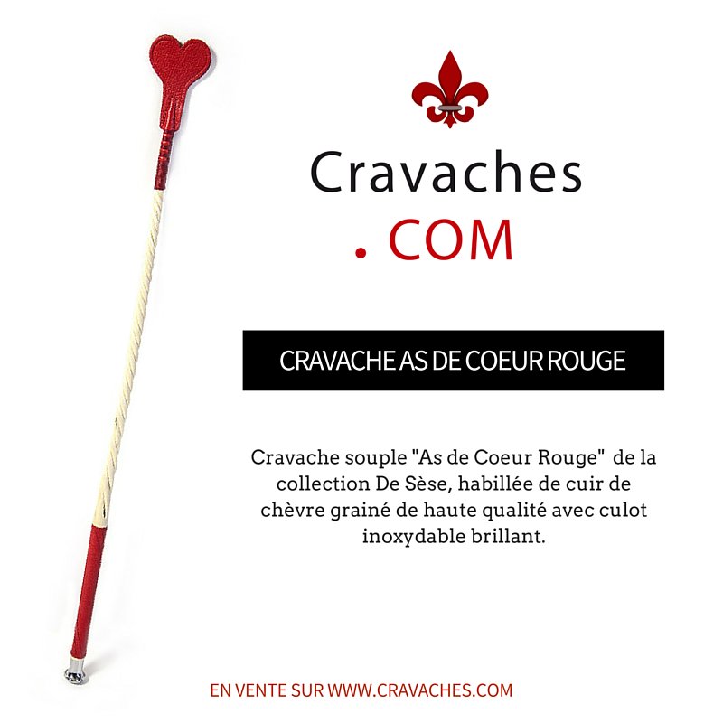 cravachesFr's tweet photo. Découvrez la cravache “as de coeur rouge” en exclusivité sur https://t.co/uRTWif6skd #CravachesFr https://t.co/1f4T60eWrs