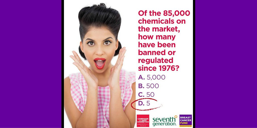 Learn more about #chemicalsofconcern here: ow.ly/5MKR302GiZG  #breastcancer #safecosmetics #RealReform