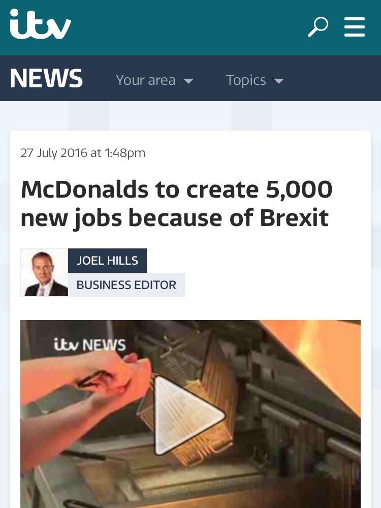 PositiveAboutUK's tweet photo. McDonalds creates 5,000 new jobs within the UK: https://t.co/bmMYPAWWU6
#PositiveUK #Brexit #EUref https://t.co/voAV0s2y5r