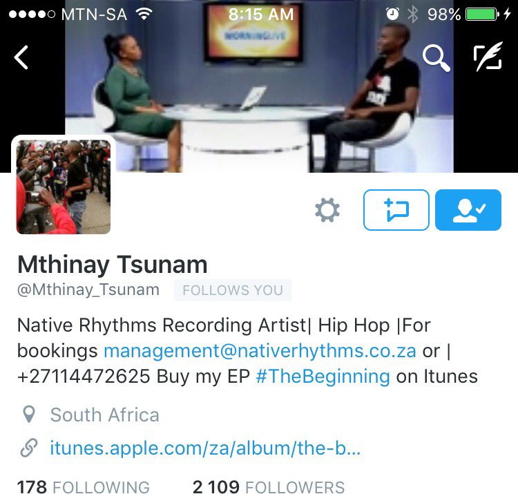 nativerhythmssa's tweet photo. Please follow #nativerhythms family @Mthinay_Tsunam https://t.co/Bsd4q2YgFq