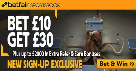 EveryVIPTipster's tweet image. New #Betfair offer

Bet £10 and get £30💣💸

CLAIM NOW ▶ bit.ly/Betfair-10