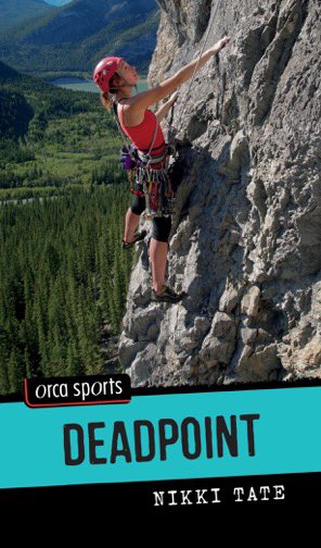 WriterGrrrl's tweet photo. The new cover! Deadpoint coming January 2017 #ya #orcasports #climbing #teen #fiction https://t.co/3DSsTJaKKX