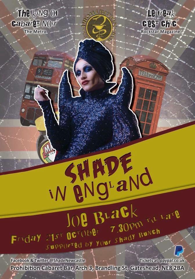 Join us for a special SHADE event with musical comedy misfit Joe Black!

Tickets on sale Friday 29th July at 7pm!