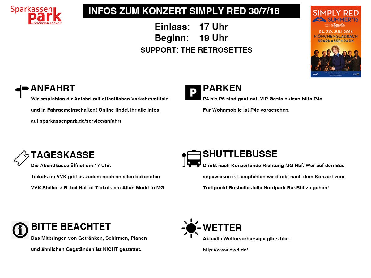 hier sind die Infos zum Konzert von #Simplyred