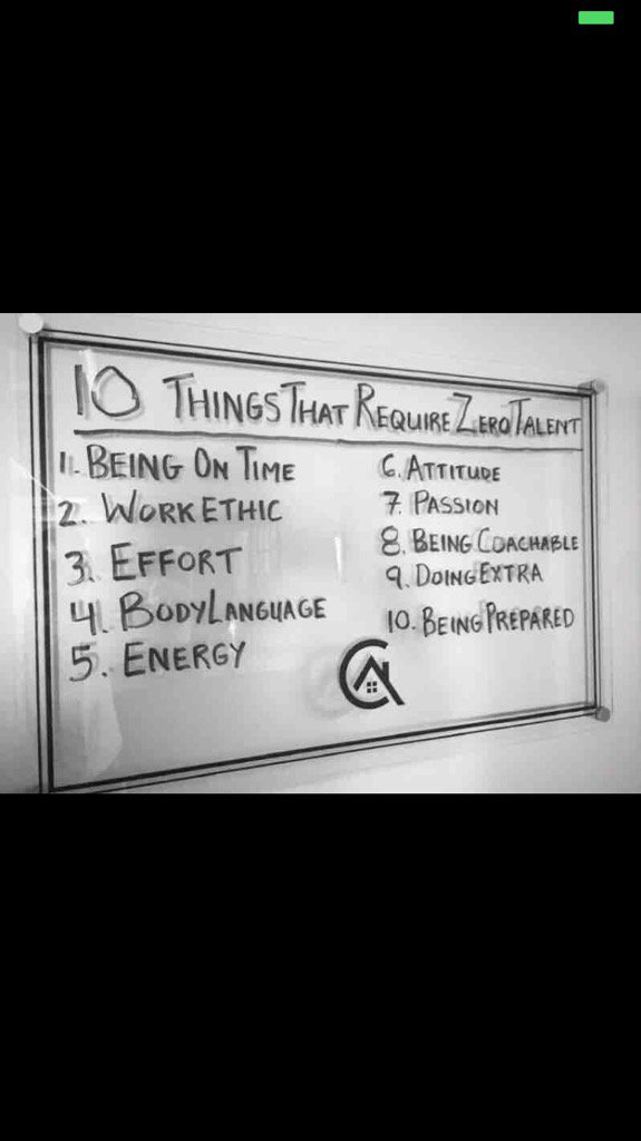 10 Things that require ZERO Talent!