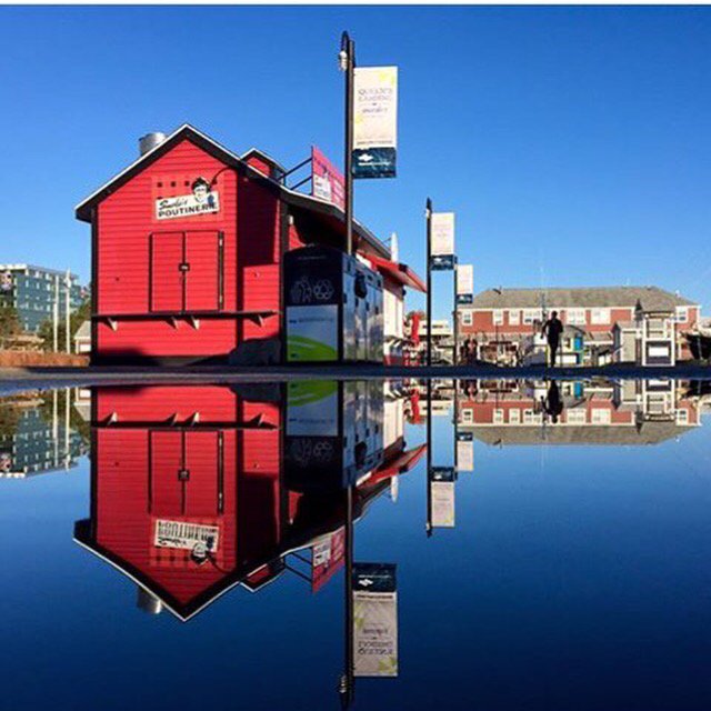 poutinerie's tweet photo. Smoke on the water! Calm before the Poutine storm at our Halifax Waterfront location! https://t.co/zfiuPUgPfc