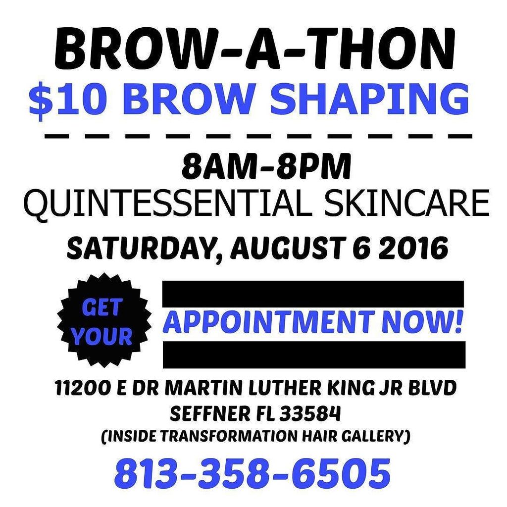 Back to school BROW-A-THON $10 brow shaping!

#tampaskin #tampabrows #tampa #stpete #tampa… ift.tt/2asTUEg