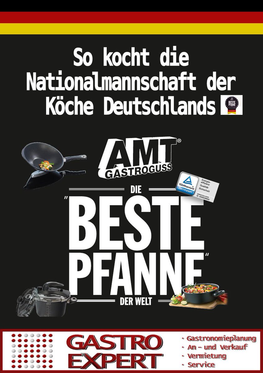 GastroExpert_eK's tweet photo. Bei uns erhältlich! Die Beste Pfanne der Welt 
#Gastronomie #dieBestePfannederWelt https://t.co/xY5tF6KvQW