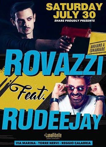 rudeejay's tweet photo. STASERA
#BellariaIgeaMarina

DOMANI
#Tolè

DOPODOMANI
#ReggioCalabria
ft. @rovazzi94

DOPODOPODOMANI
#Gallipoli

🤘🏻 https://t.co/rmz4Okg4A9