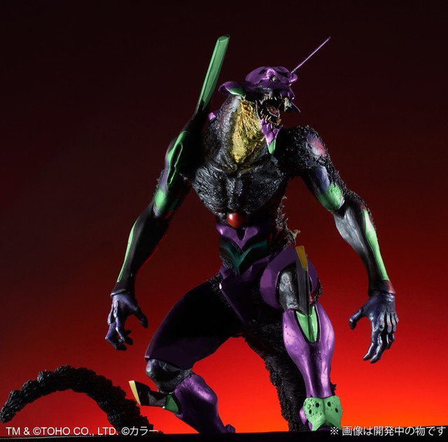 catsuka's tweet photo. Godzilla x Evangelion figure ... https://t.co/tXjpvKJVtf https://t.co/m7UULAjvp7