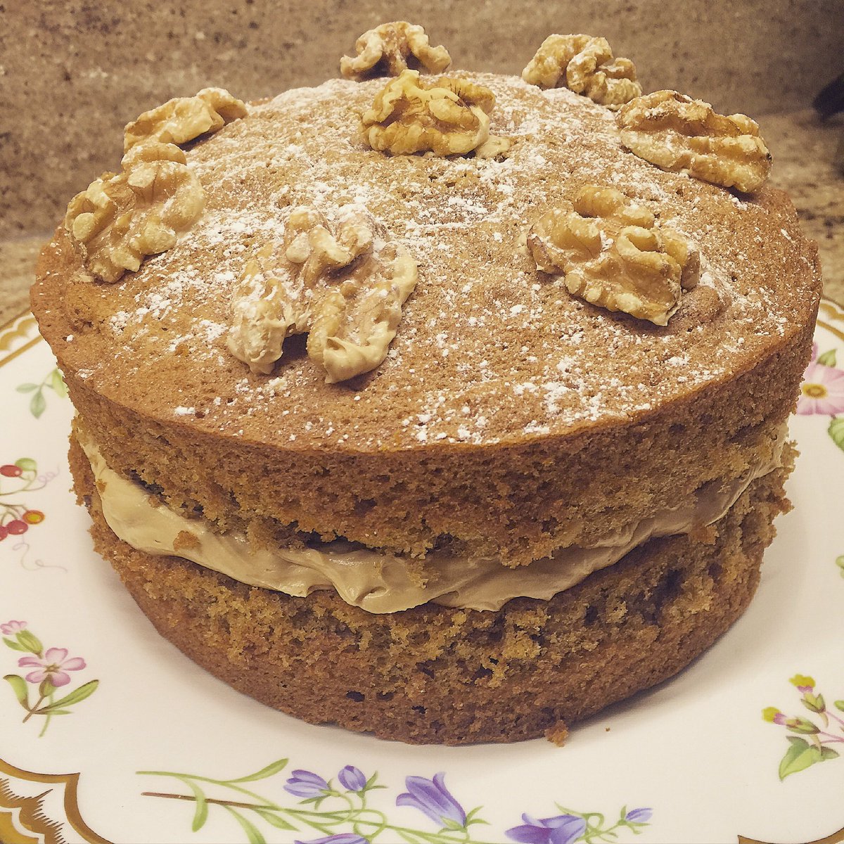 jbarradell's tweet photo. The latest #coffeeandwalnut #cake from the Barradell family of bakers. Good work @cjbarradell https://t.co/ewrvbf6LHO