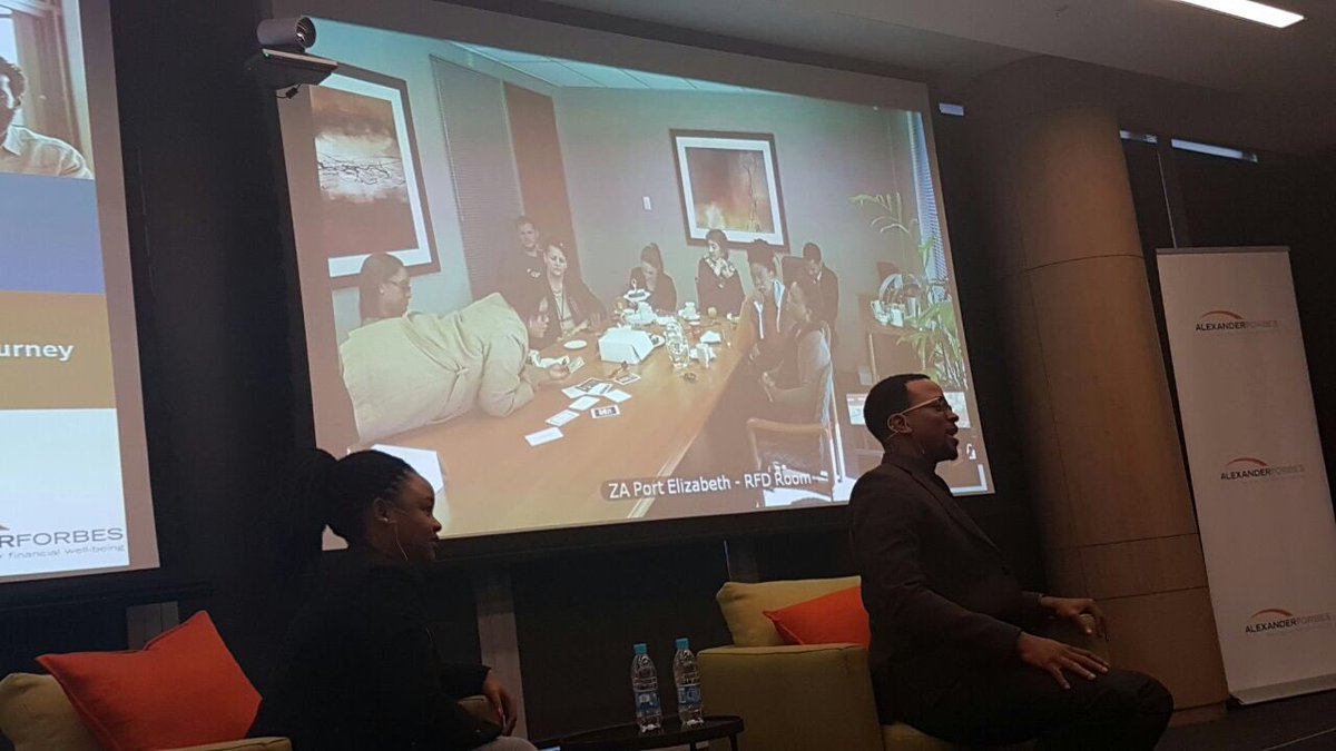 AFJuniorBoard's tweet photo. Destiny, in the @alexforbes PE office, melting across the table as she asks @MapsMaponyane a question #YTForum https://t.co/swgtgQvM5j