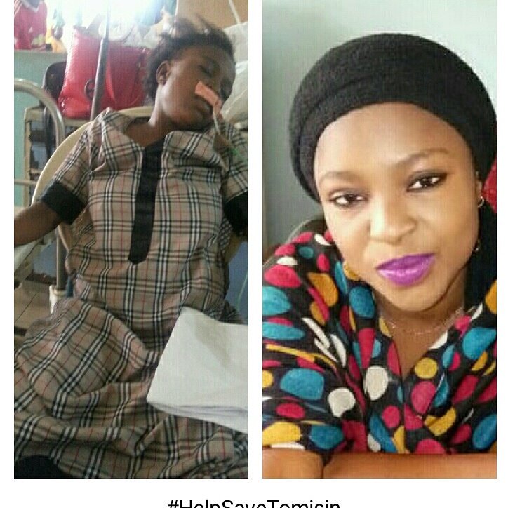 Phemmozy's tweet photo. @yinkanubi @jag_bros @jeffphilips1 @djajiprime @tope414 #HelpSaveTomisin Adesina Tomisin she nid a kidney transplant https://t.co/IinJ9qxWZc