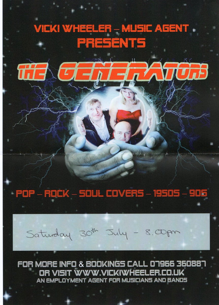 What's on: Saturday 30th July The <a href="/generatorsband/">The Generators</a> #romsey #southampton