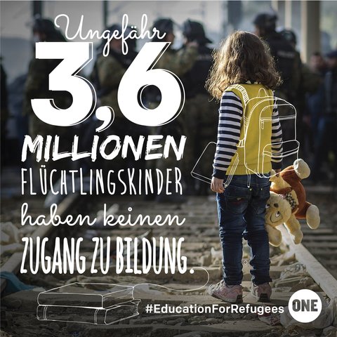 ClausStricks's tweet photo. Alle Flüchtlingskinder müssen Zugang zu Bildung bekommen. Unterstütz auch du die Petition: https://t.co/zU3Zz7SeaW https://t.co/X7HB5Wh23A