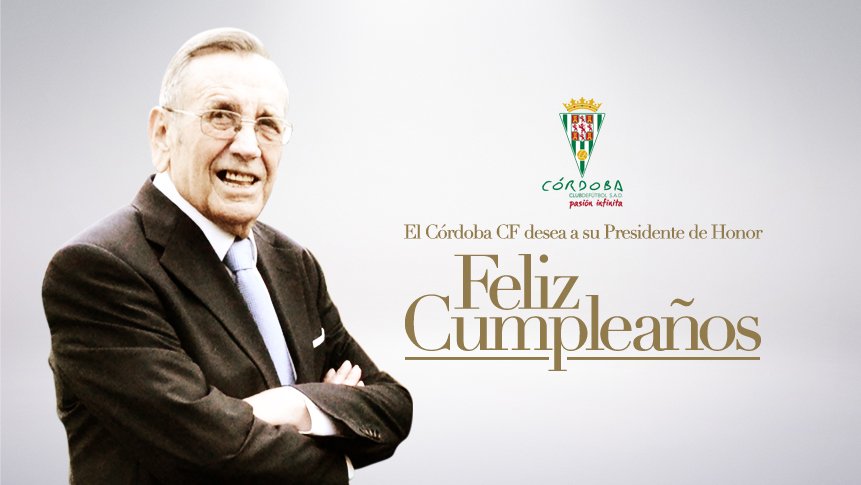 CordobaCF_ofi's tweet photo. El Córdoba CF desea a D. Rafael Campanero feliz cumpleaños. https://t.co/UR3zsk8mLe