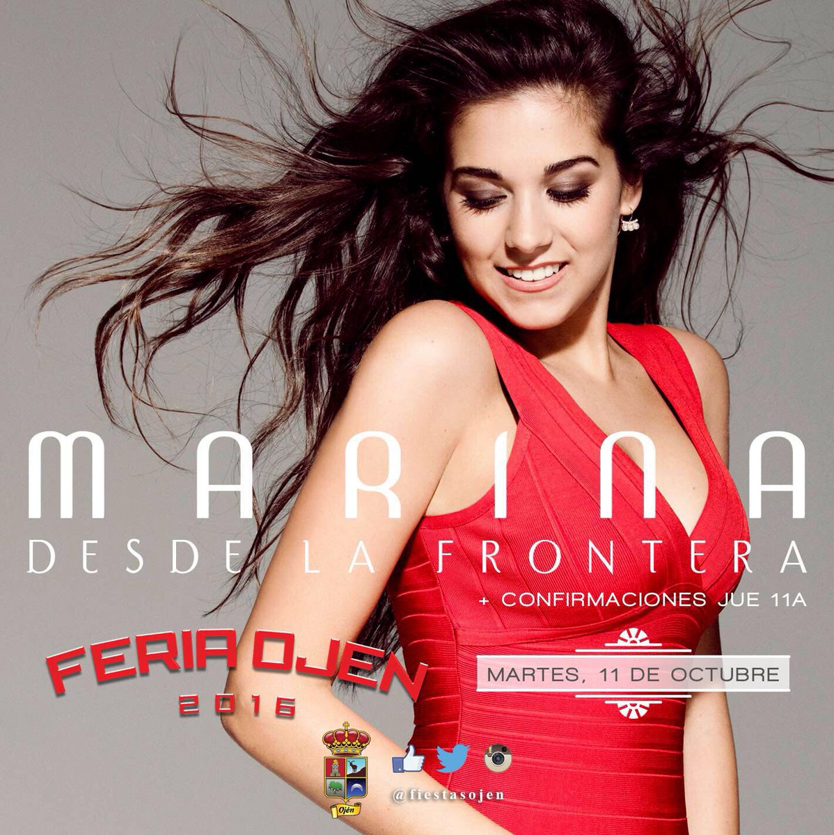 .<a href="/marinagh22/">Marina • Oficial</a> primer adelanto de la #FeriaOjén16 el 11 de Octubre #DesdeLaFrontera en la Plaza de Andalucía <a href="/AytoOjen/">Ayuntamiento de Ojén</a>