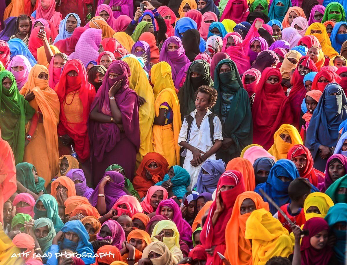 khalidalbaih's tweet photo. I love this photo by Atif Saad during Maryam almarghania celebration who is a popular Sufi Saint in Kasala #Sudan https://t.co/O1y9B3slyw